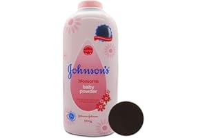 Baby Powder Bundle. RadianceAura Signature Sponge Bundled with Johnsons Baby Powder Blossoms for Baby Skin Care 500g (17.5oz)., White