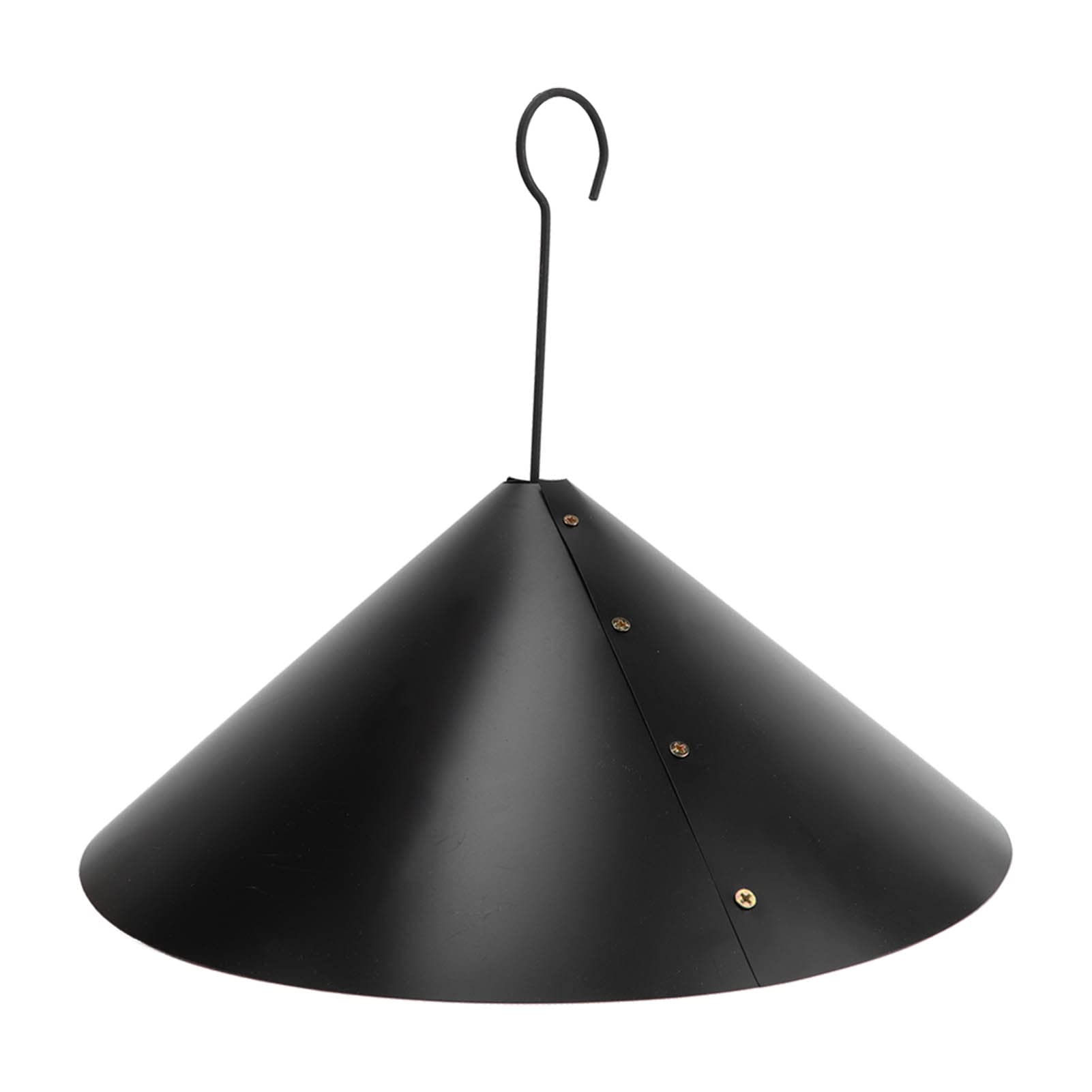 Corrosion Resistant Squirrel Fin Black Powder Coated Black Squirrel Repellent for Bird Feeders Screw Style (PVC Material, with Hook)