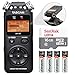 Tascam DR-05 (Version 2) Portable Handheld Digital Audio Recorder (Black) with Basic Accessory Bundle
