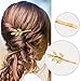 12 Pieces Hair Clips for Women, Tree Branch Alloy Feather Leaf Style Barrettes Hair Pins for Girls Thick Hair Styling Women Wedding Party (Style 3)
