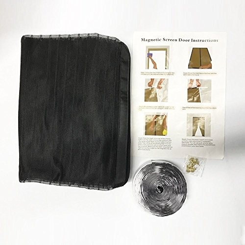 Binwo Magnetic Screen Door, Screen Door with Complete Full Frame Loop Fastener, Super Fine Fly Mesh Door Mesh No More Mosquitoes or Insects, Pets and Toddlers friendly & Instant Bug Mesh (36"x83") - Thumbnail 6