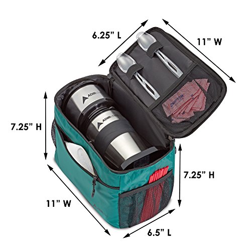 Adir Mini Single Serve Travel Coffee Maker Pouch Organizer, Portable For Travel, Camping, Office