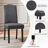 Yaheetech Set of 2 Dining Chairs Classic Parson Style with Solid Wood Legs view 4