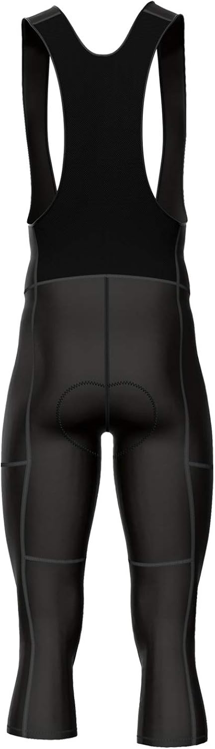 Zimco Winter Cycling Bib Tight Thermal 3/4 Bib Pants Bike Cycle Knickers Padded: Clothing