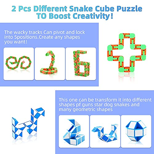 Sensory Fidget Toys Set Fidget Pack Cheap, Relieves Stress and Anti-Anxiety Push pop for Kids Adults Perfect for Birthday Party Favors, School Classroom Rewards 8 Pcs