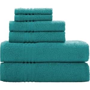 Amazon.com: Mainstays, Teal Green Color- Essential Bath Towel ...