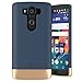 LG V10 Phone Case - Encased Ultra Thin (2016 SlimShield Edition) Full Coverage Slim Grip Cover Hybrid Tough Shell (Navy Blue)