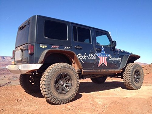 Rock Slide Eng RB-F-101-JK ine Rear Bumper With No Spare Carrier