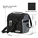 G4Free Insulated Lunch Box Lunch Bag Double Deck Lunch Cooler Tote Bag for Men Women,Soft Cooler Bag with Leakproof Hard Liners,Shoulder Strap(Black)