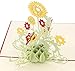 CocoStore 3D Pop Up Greeting Cards Sunflower Birthday Mother Day Thank You Christmas