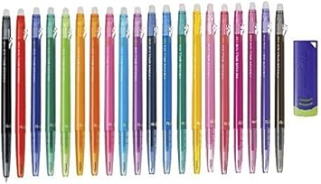 Pilot Frixion Ball Slim 038 Retractable Erasable Gel Ink Pen Extra Fine Point 0 38mm Color Set With Frixion Eraser Amazon De Burobedarf Schreibwaren