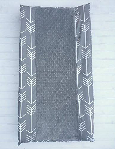 Soren by Angelique Grey Arrow Deluxe- Minky Contoured Changing Pad Cover