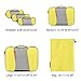 Gonex 6 Set Travel Packing Cubes, Luggage Packing Organizer Set for Bag & Suitcase With Laundry Bag Yellow