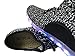 Mohem Men's & Women's Unisex Sneakers 7 Colors LED Shoes Luminous Flashing Sneakers Usb Charging Light Shoes Colorful Glowing Casual Flat Shoes(16804Black40)