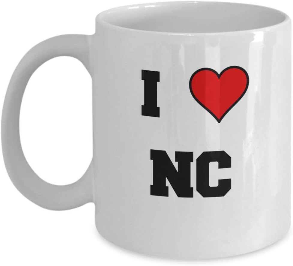 North Carolina coffee mug, I Love North Carolina NC