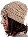 Tough Headwear Womens Winter Hat - Warm Chunky Cable Knit Beanies - Winter Beanie Hats for Women Cold Weather - Beanies Women Beige