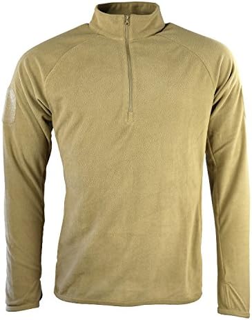 Combat Military Army Alpha Mid-Layer Fleece Zip Jacket Recon Coyote Desert