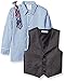 Izod Kids Little Boys Heather Herringbone Vest Set, Medium Blue, 5