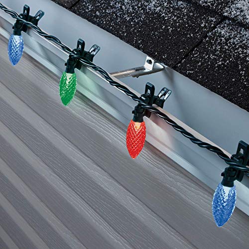 NOMA C9 LED Quick Clip Christmas Lights Builtin ClipOn String