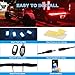 TACHICO RGB LED Rock Lights with APP/Double Remote Control,60 LEDs Multicolor Neon Underglow IP68 Flashing Music Timing Mode Light Kits for Jeep Off Road Truck ATV Motorcycle, DC 12V （4 Pods）