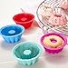 Astra shop Fancy Mini Silicone Dessert Mold, Stackable Bundt Pan, Swirl Jello Mini Cake Mould (3 inch,8 Pack)