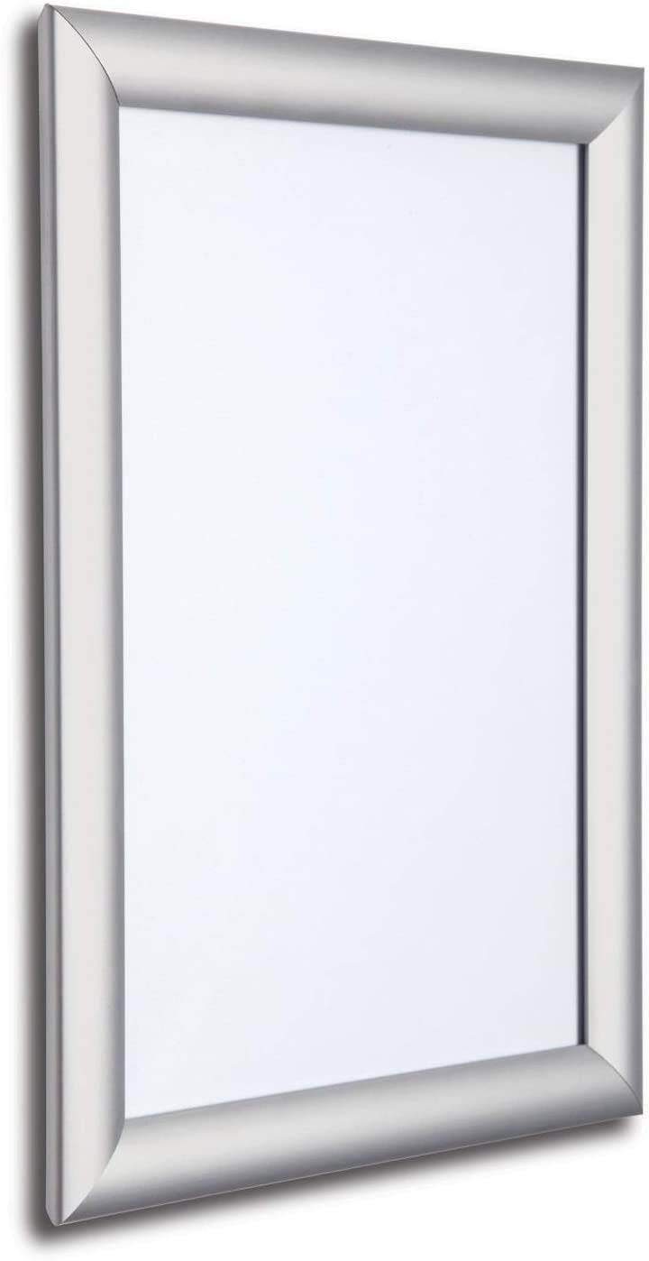 Linno® A4 Silver Snap Frame Poster Clip Holders Displays Retail Wall Notice Board Pack of 1