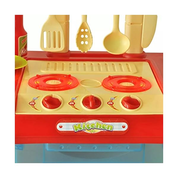 vidaXL Kinderspielküche mit Licht Sound Kinderküche Spielküche Spielzeug – Bild 6
