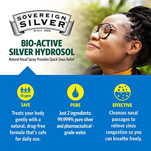 Sovereign Silver BioActive Silver Hydrosol for Sinus Relief