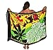 Tattoo Rasta Lion Hawaii Sarong Pareo BeachWrap Swimsuit Coverup Red/ Yellow/ Green/ Black