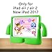 Lioeo iPad Air 2 Kids Case iPad Air Kids Case Cute 3D Cartoon Lightweight Shockproof Protection Cases EVA Foam Protective Children Cases Covers Apple iPad 5 6 Generation iPad 2017 (Green)