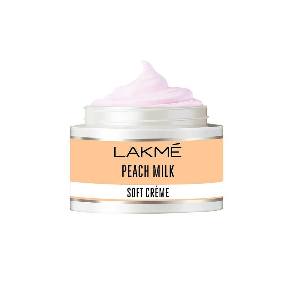 lakme soft peach milk cream