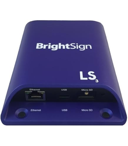 BrightSign XT244 デジタルサイネージプレーヤー 4K USED Amazon.com: BrightSign Standard I/O Player 4K Dolby Vision