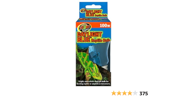 zoo med blue light bulb