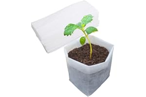 Belit 50 Pcs Non-Woven Plant Nursery Bags, Seedling Pots Container for Vegetable, Flower, Starting saplings, Plant Grow (11.6"x11.2")