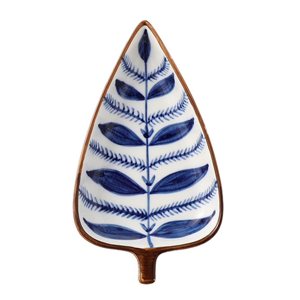 Lurrose Leaf Shape Mini Snack Dish Creative Appetizer Plate for Dipping Sauces Seasoning and Desserts Home Restaurants and Dining