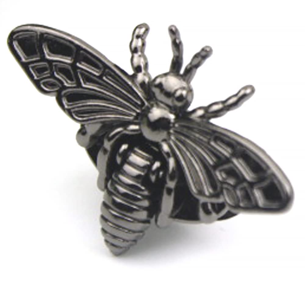 Turn Lock, Creative Bee Shape Closures Clip Clasp Buckles for Purse, Handbag and Backpack - Ruthenium