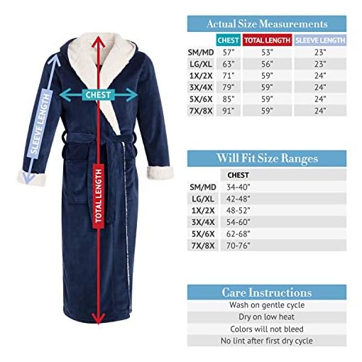 mens sherpa robe with hood