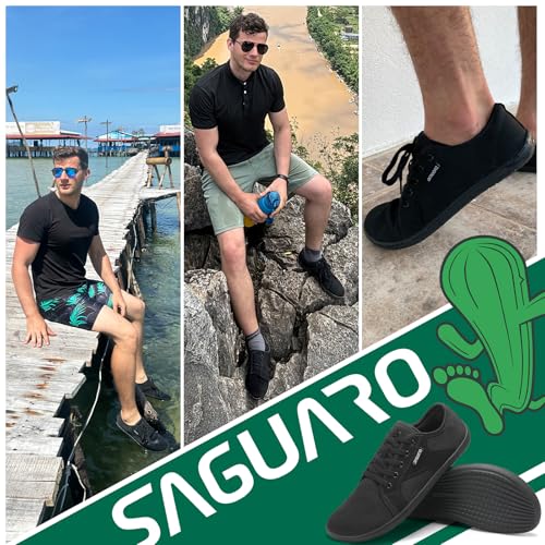 SAGUARO Unisex Knit Barefoot Shoes with Wide Toe Box and Zero-Drop Solhe, Luck Ⅰ, Size 3-13