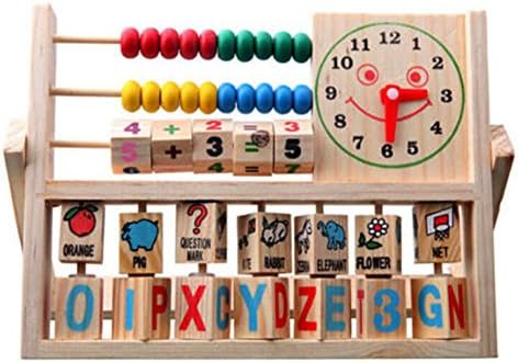 Children Baby Kids Learning Developmental Versatile Flap Abacus Wooden Toys