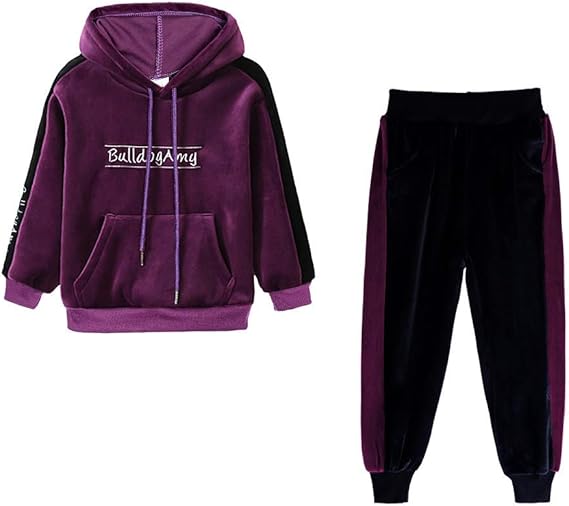 baby girl velvet tracksuit