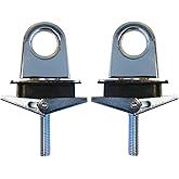 Boxer 2 Pack Universal Stake Pocket Anchor Point Truck Bed, Pickup Truck, Trailer Chrome Plated Finish