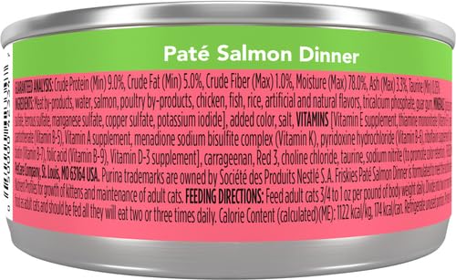 FRISKIES CLASSIC PATE SALMON DINNER, 5.5 OZ