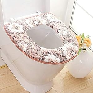 Rongxin Zachte badkamer toiletzitting Closestool Wasbare Warmer Mat Cover Pad Kussen Badkamer Toilet Toilet Toilet Seat…