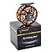 Fiblink Saltwater Fly Fishing Reel with Large Arbor 2+1 BB, CNC machined Aluminum Alloy Body and Spool (5/6 Wt, Orange)