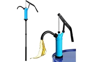 HY-SPEED Lever Action Barrel Pump, 5 to 55 Gallon Drum Pump, Perfect for Transferring Motor Oil, Water, Corrosive Liquids, Diesel, Lubricants, Kerosene and Fuel