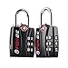 Forge TSA Approved Luggage Locks 2 Pack - Open Alert Indicator, Alloy Body for Travel Luggage, Suitcase, Lockers primary