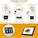 Practice Lock Set with Transparent Cutaway Crystal Pin Tumbler Keyed Padlocks for Locksmiths | Clear Visible See Through Practice Lock Pick Tools for Training Beginner and Advanced Locksmiths by NNC