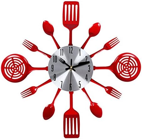 Easyhoki NO Ticking Kitchen Wall Clock
