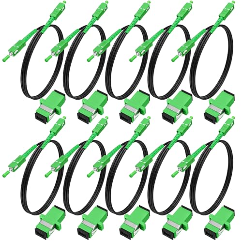 Tellegloww 3ft Sc/APC to Sc/APC Fiber Optic Cable