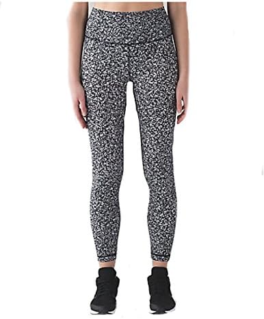 Lululemon Wunder Under Pant Hi-Rise Black White Size 4